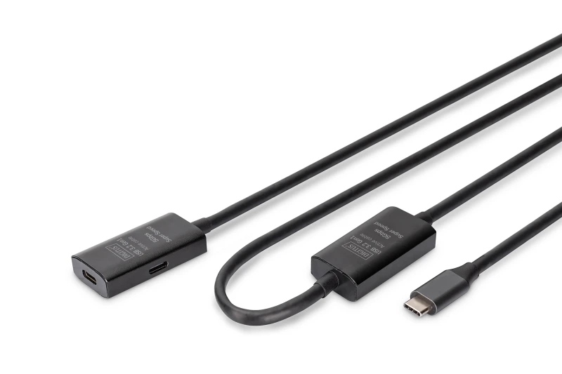 Image of Digitus Active USB 3.2 Gen1 5G extension cable. USB-C - USB-C. 10m