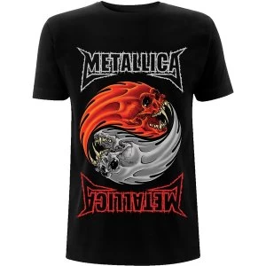 Image of Metallica - Yin Yang Unisex Medium T-Shirt - Black