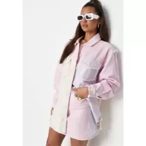 Image of Missguided Frayed Skirt Coord - Multi