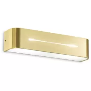Image of Ideal Lux Posta Up & Down Wall Lamp Brass 36cm