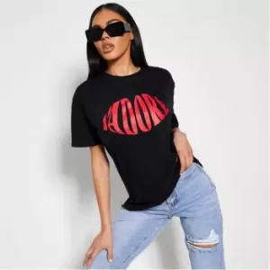 Image of I Saw It First J'adore Graphic Print T Shirt - Black