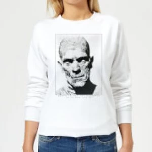 Image of Universal Monsters The Mummy Portrait Womens Sweatshirt - White - L