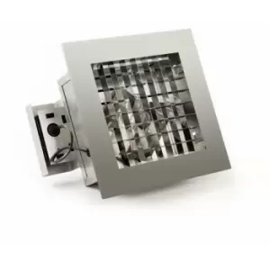 Image of Konstsmide Recessed Outdoor Contemporary Square Ceiling Light Stainless Steel, IP23