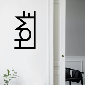 Image of Home - Black Decorative Metal Wall Accessory