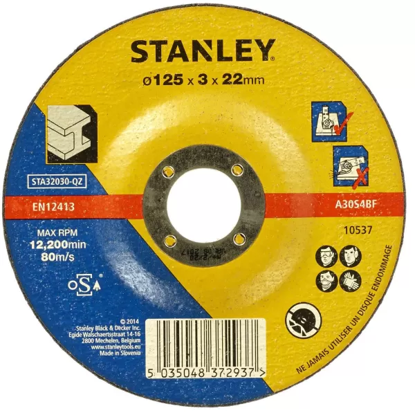 Image of Stanley 125mm Metal Cuting Disc - STA32030-QZ