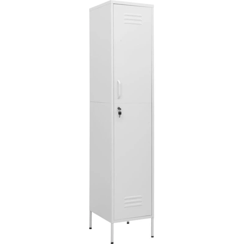 Image of VIDAXL Locker Cabinet White 35x46x180cm Steel Vidaxl 8720286565728