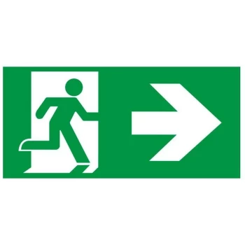 Image of Emergency Surface Box Right Legend Krios for use with Exit - Phoebe Led