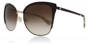 Image of Kate Spade Genice/S Sunglasses Brown Gold 0GSA 57mm