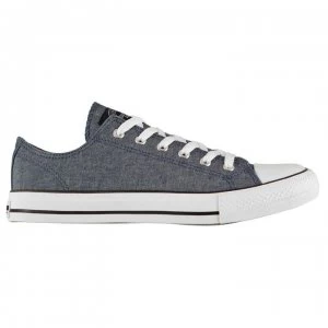 Image of SoulCal Canvas Low Mens Trainers - Navy Chambray