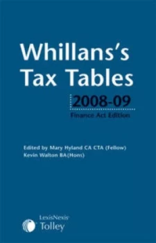 Image of Whillans Tax Tables 2008-09 by Mary Hyland and Kevin Walton Paperback