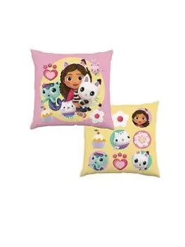 Image of Gabbys Dollhouse Gabby & Friends Square Cushion