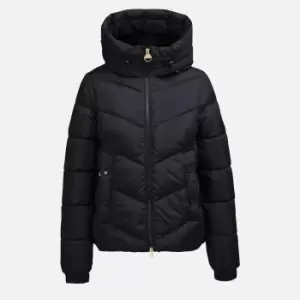 Image of Barbour International Womens Boston Quilted Coat - Black - UK 8 - UK 14