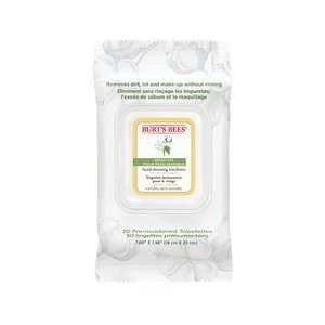 Image of Burts Bees Sensitive Facial Cleanse Towelettes Extract x30