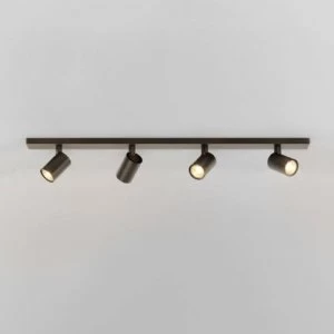 Image of 4 Light Spotlight Bar Bronze Effect, GU10