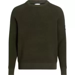 Image of Calvin Klein Jeans Badge Easy Sweater - Green