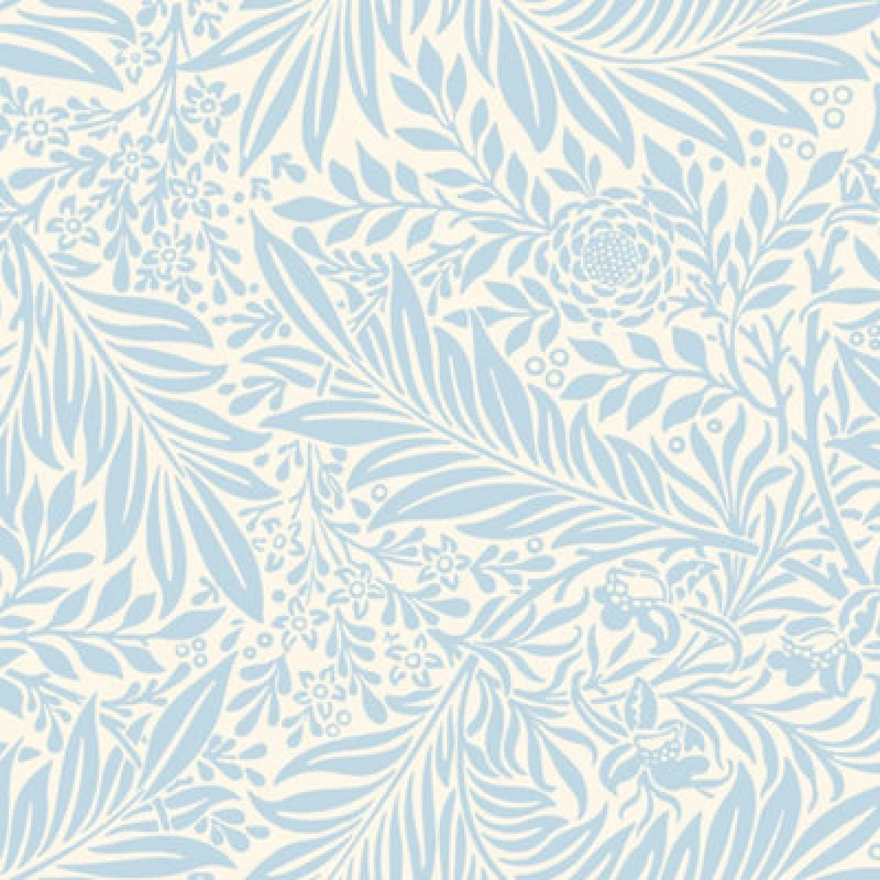 Image of Hoopla Walls Leaf Vine Wedgewood Blue Wallpaper