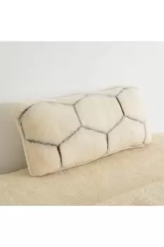 Image of Cashmere Wool Pillow - Natural Hex