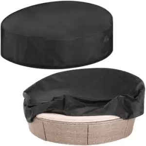 Image of Garden Day Bed Cover Anthracite Oxford 236x67cm