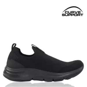 Image of Slazenger Curve Support Sock Trainers Mens - Black