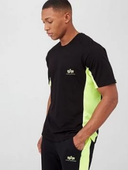 Image of Alpha Industries Alpha Industries Contrast Neon Insert T-Shirt