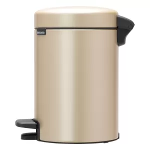 Image of Newlcon Champagne 20 Litre Pedal Bin Beige