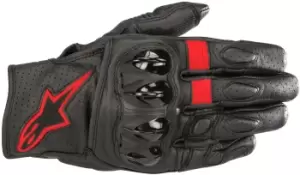 Image of Alpinestars Celer V2 Gloves, black-red, Size XL, black-red, Size XL