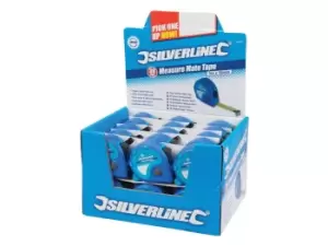 Image of Silverline 633625 Measure Mate Tape Display Box 30pce 3m x 16mm