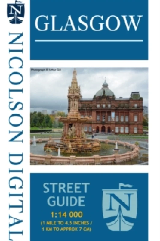 Image of Nicolson Street Map Glasgow (Card Cover) Sheet map, folded