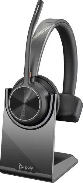 Image of POLY VOYAGER 4310 USB-C Headset with charge stand