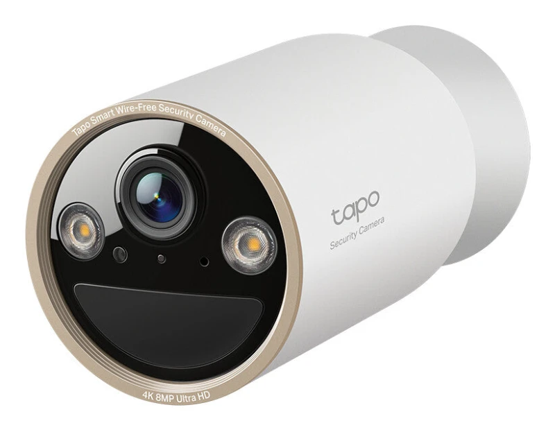 Image of TP Link Tapo Wire-Free Indoor/Outdoor Security Camera SPEC:4K Ultra HD (3840x2160), H.265/H.264 Supported, 16x Ultra HD Digital Zoom, 2.4/5 GH
