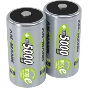 Image of Ansmann maxE HR20 D battery (rechargeable) NiMH 5000 mAh 1.2 V 2 pc(s)