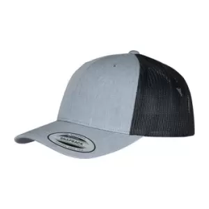 Image of Flexfit Unisex Adult Two Tone Trucker Cap (One Size) (Charcoal Grey/Navy)