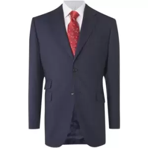 Image of Howick Tailored Branson Fine Stripe Suit Jacket - Blue