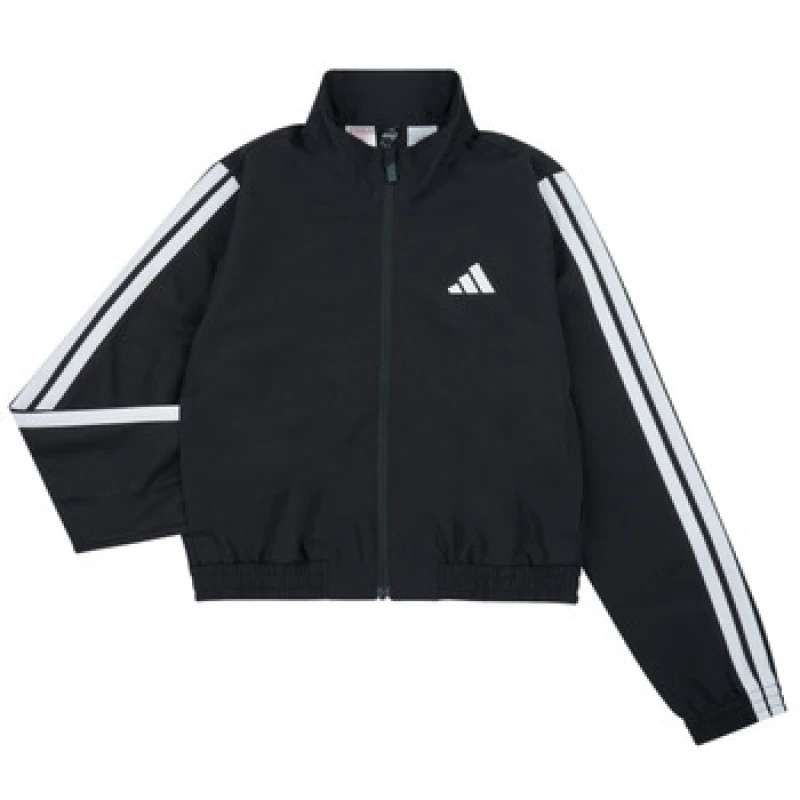 Image of adidas JD6508 girls's Children's Tracksuit jacket in Black