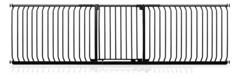 Image of Safetots Elite Pressure Safety Gate, 271Cm - 280Cm, Matt Black, Pressure Fit Stair Gate