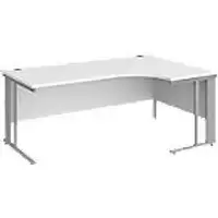 Image of Dams International Right Hand Ergonomic Desk MCM18ERSWH 1,800 x 1,200 x 725 mm