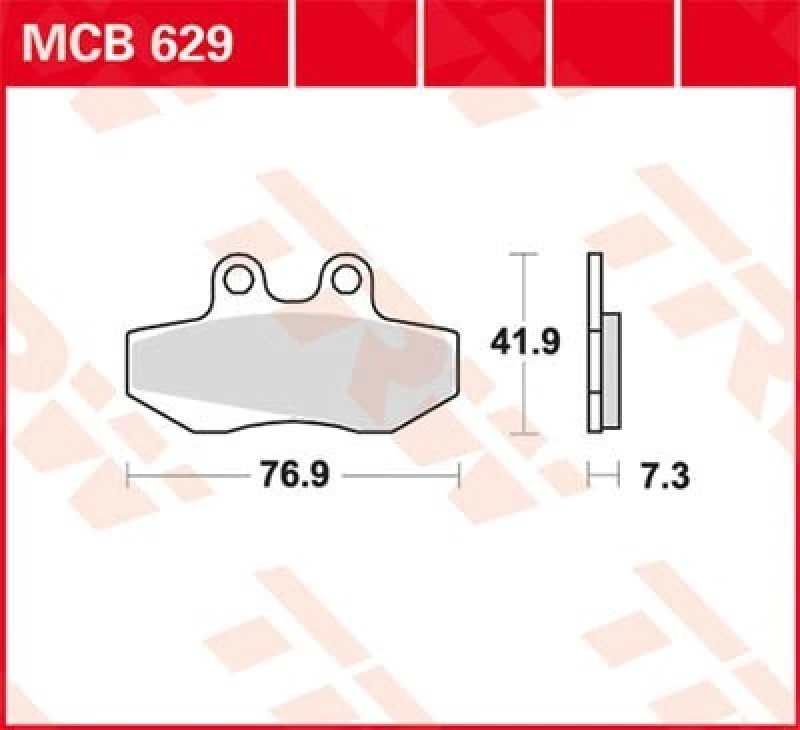 Image of TRW Lucas Brake pad MCB629