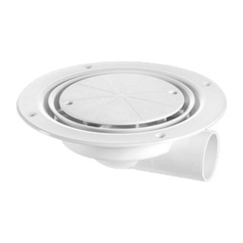Image of McAlpine USG3WH Untrapped Gully, Clamp Ring and Cover Plate, 1.5" Horizontal Outlet Silver