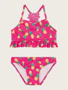 Image of Monsoon Girls Pineapple Crochet Bikini - Red, Size Age: 7-8 Years, Women
