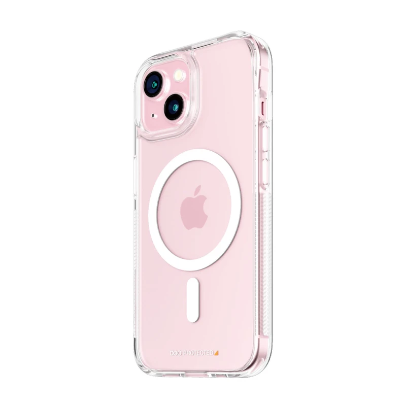 Image of PanzerGlass PanzerGlass HardCase Transparent w. White MagSafe & D3O iPhone 15 1180