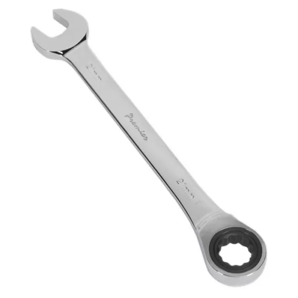 Image of Genuine SEALEY RCW21 Ratchet Combination Spanner 21mm