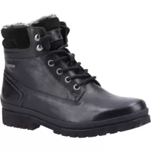 Image of Hush Puppies Womens Annay Leather Lace Up Mid Height Boots UK Size 5 (EU 38)