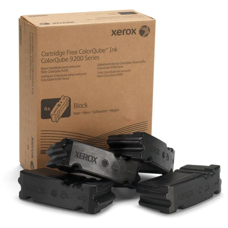 Image of Xerox 108R00832 Dry ink in color-stix black. 4x10K pages Pack=4 for Xe
