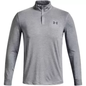Image of Under Armour Play Off Zip Top Mens - Silver