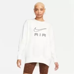 Image of Nike Air Womens Fleece Crew Sweatshirt - Cream