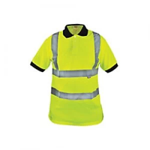 Image of Hi-Vis Yellow Polo Shirt - L (42in)