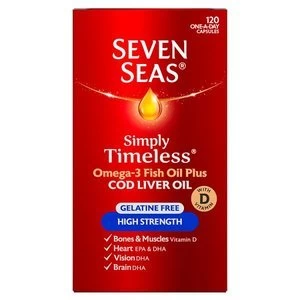 Image of Seven Seas High Strength Cod Liver Oil Capsules 120