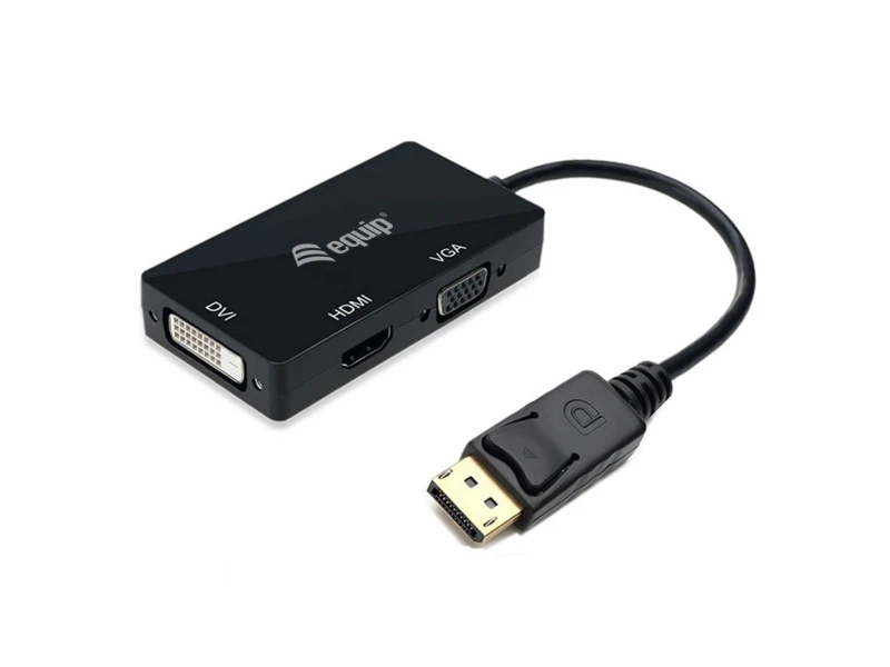 Image of Equip DisplayPort to VGA / HDMI / DVI Adapter