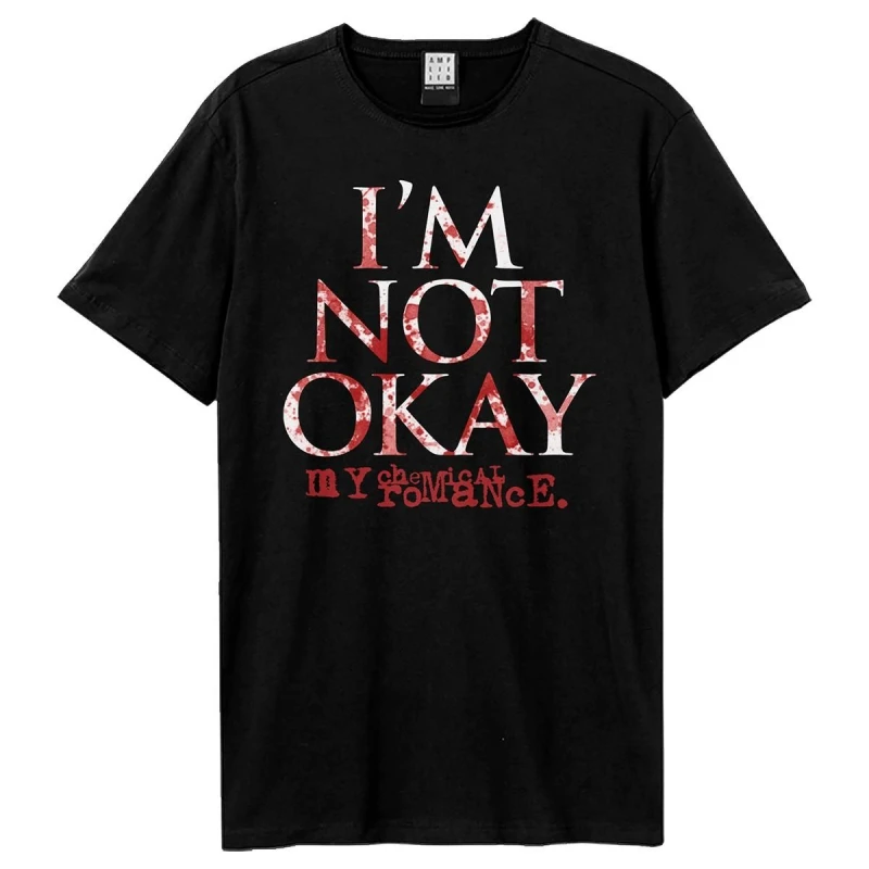 Image of Amplified Amplified Men I'm Not Okay My Chemical Romance T-Shirt in Black Size: X-Small Black XS Male 5063852060337