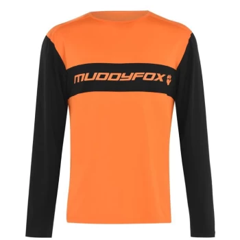 Image of Muddyfox Long Sleeve Technical Tee Mens - Orange
